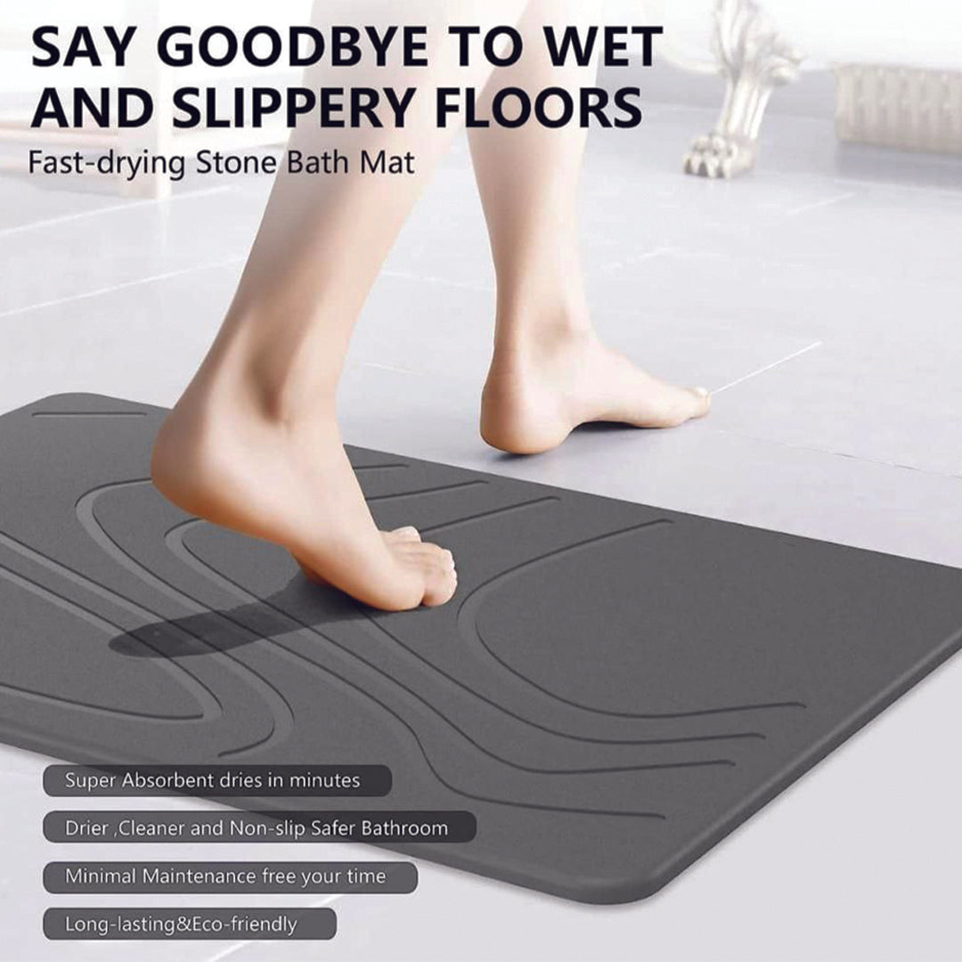 GeniusPicks Stone Bath Mat