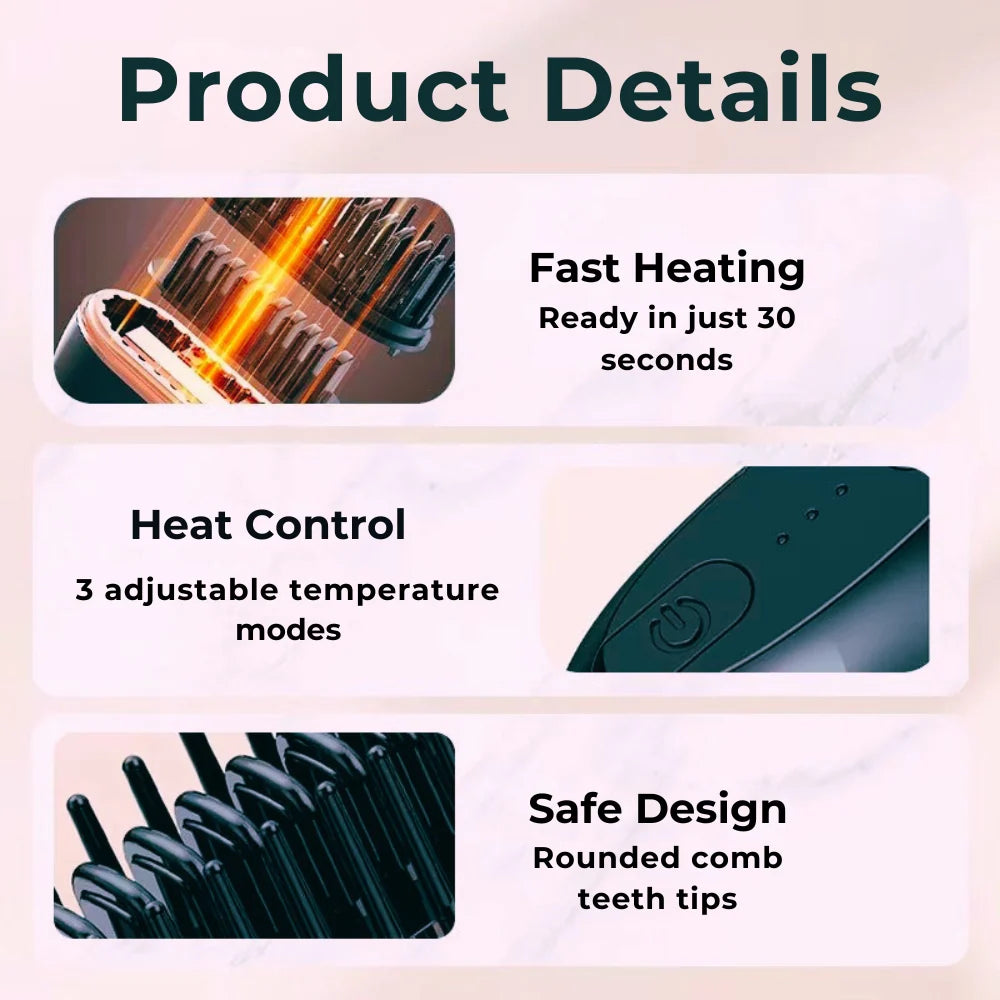 2 in 1 Portable Hair Straightener