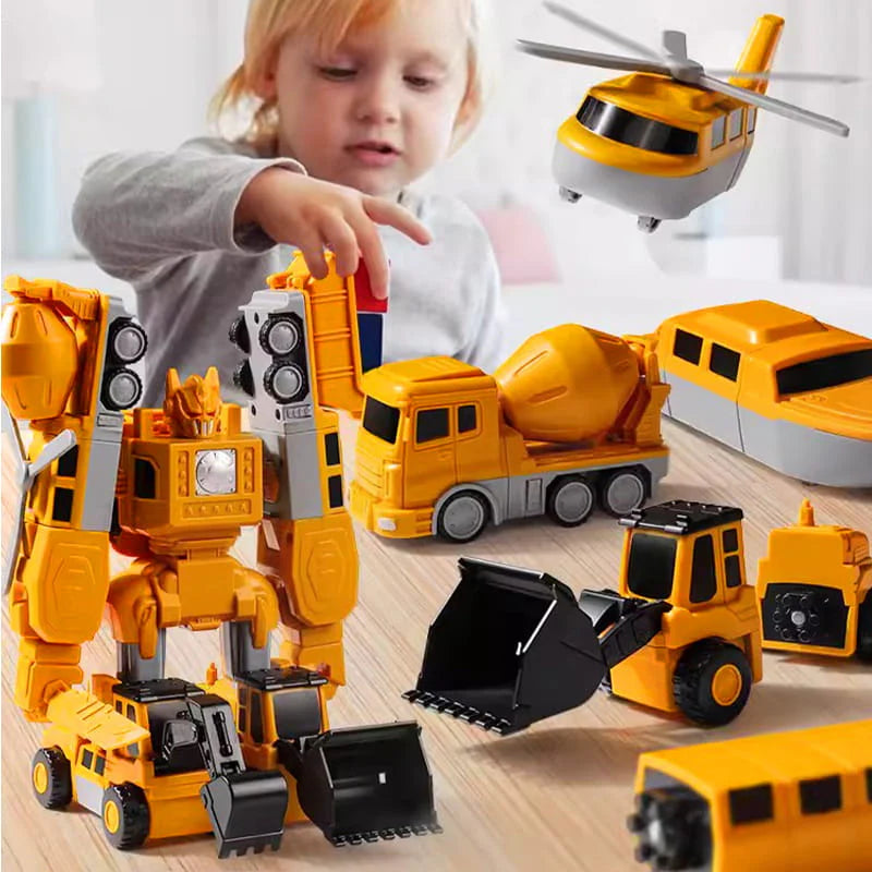 Magnetic Transform Car Assembled Toys