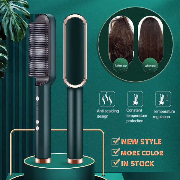 Hair Straightener + Curler Comb