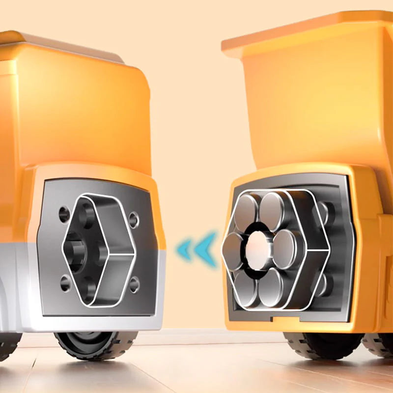 Magnetic Transform Car Assembled Toys