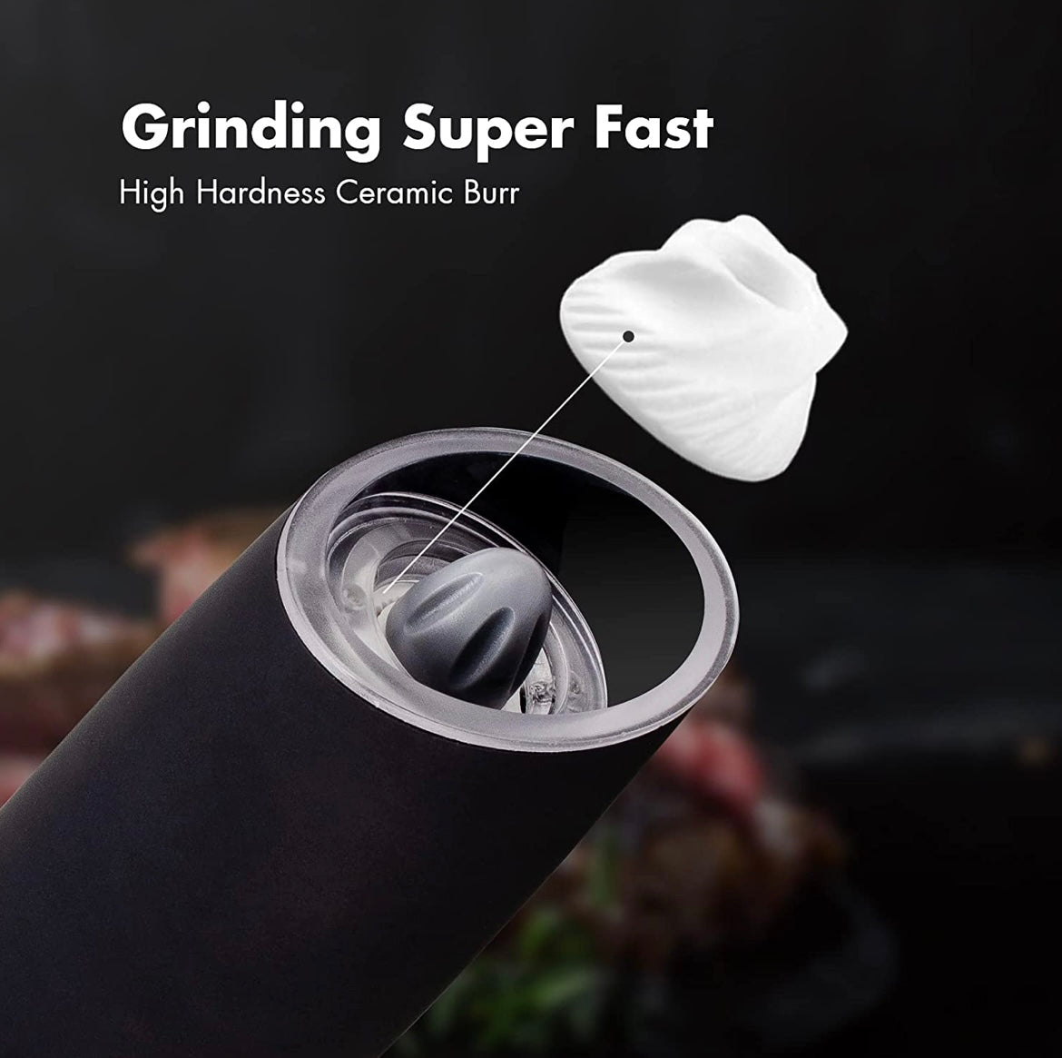 GeniusPicks Electric Salt & Pepper Grinder
