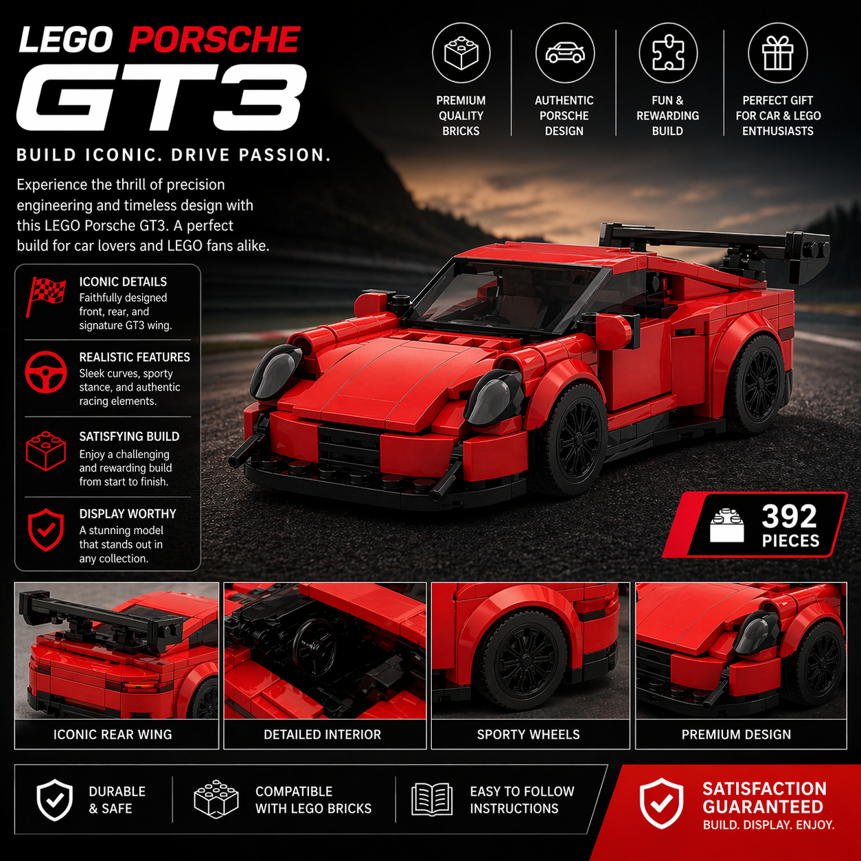 Porsche 911 GT3  Lego