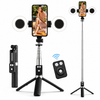 360° Smart Creator Tripod with Dual Ring Lights & Wireless Remote