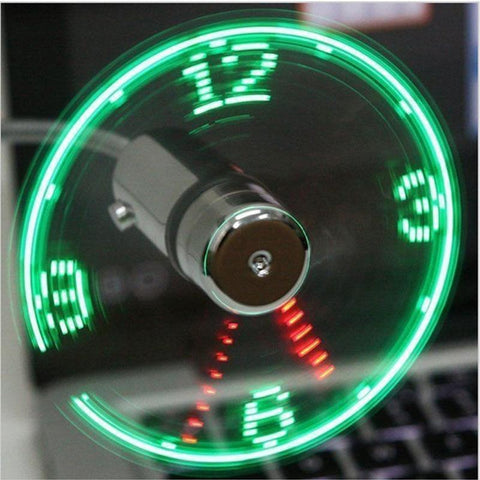 Display LED USB Fan Clock