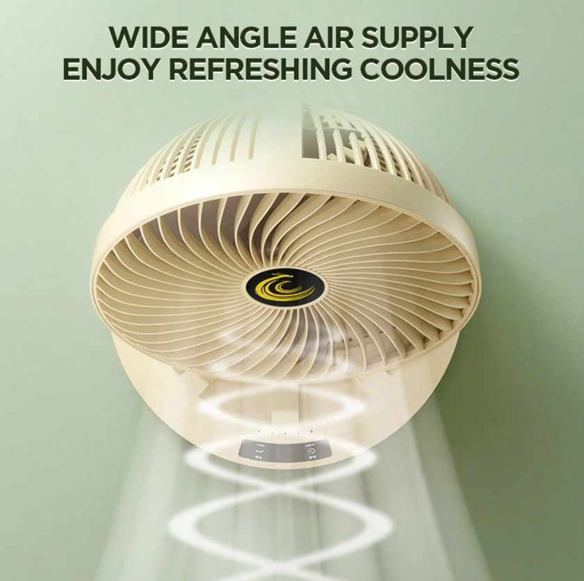 Rotating Circulating Fan (Remote Control Included)