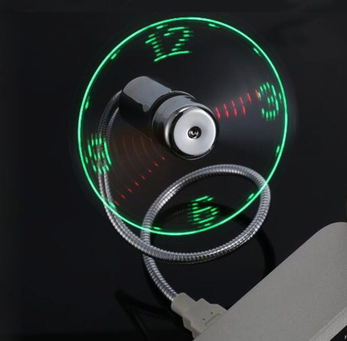 Display LED USB Fan Clock