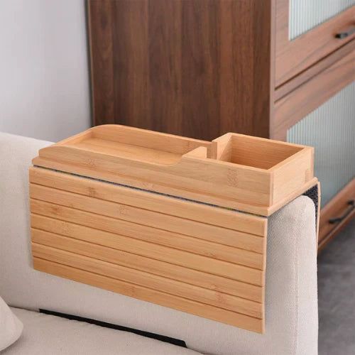 Bambo Wood Couch Cup Holder