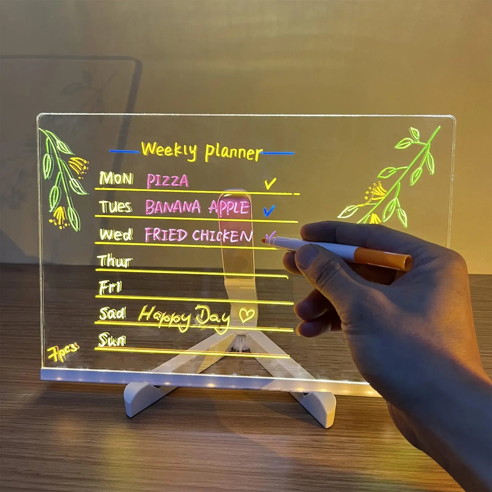 Glowing LED Drawing Board Lamp