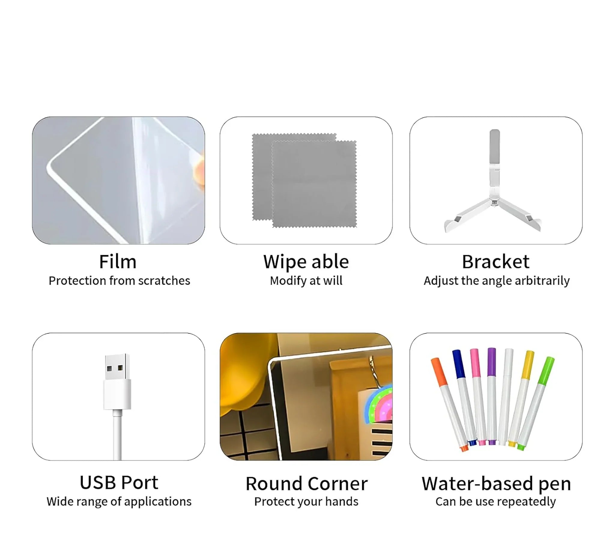 Glowing LED Drawing Board Lamp